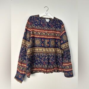 Women's Multicolor Button Down Shirt